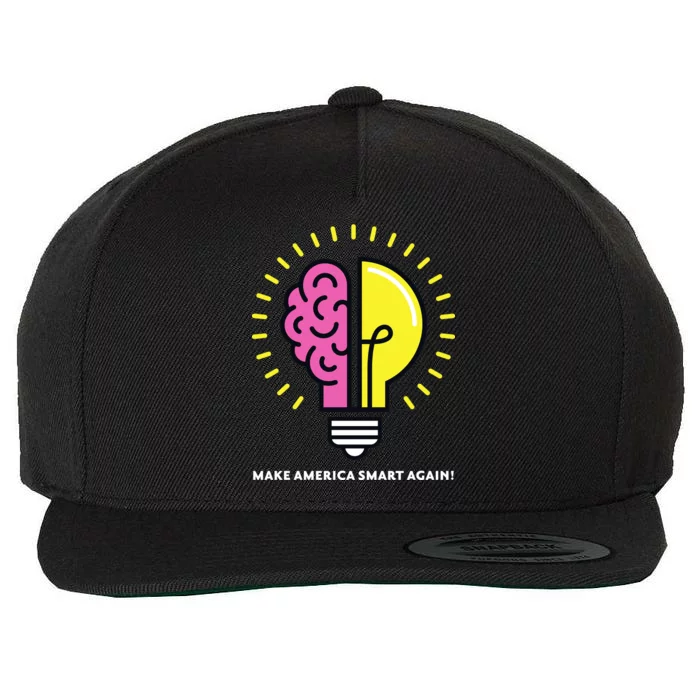 Make America Smart Again Science Brain Wool Snapback Cap