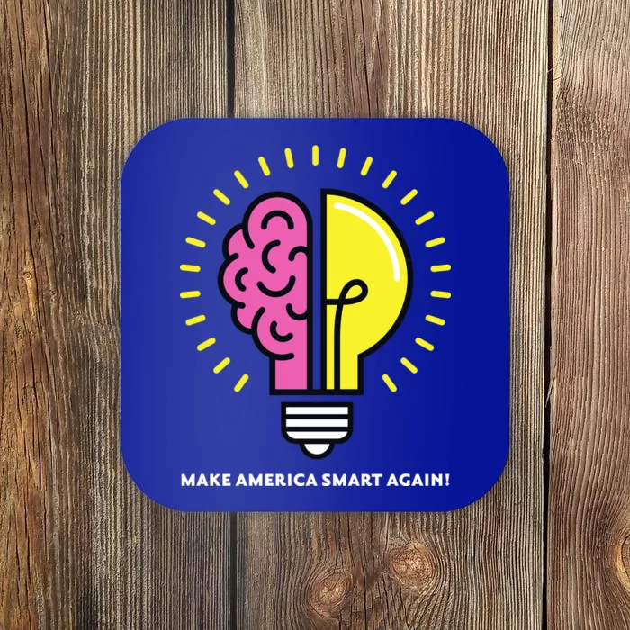 Make America Smart Again Science Brain Coaster