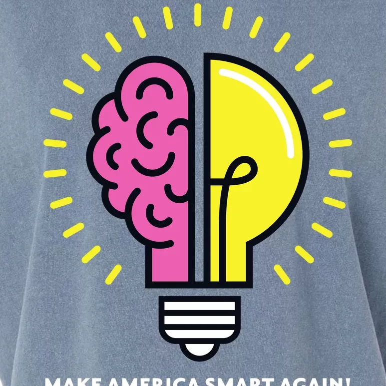 Make America Smart Again Science Brain Garment-Dyed Women's Muscle Tee