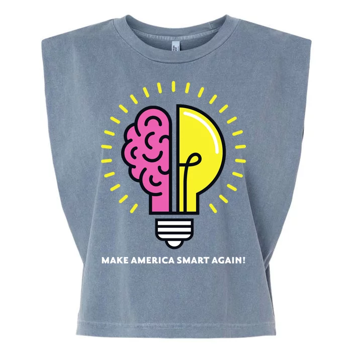 Make America Smart Again Science Brain Garment-Dyed Women's Muscle Tee