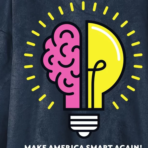 Make America Smart Again Science Brain Hooded Wearable Blanket