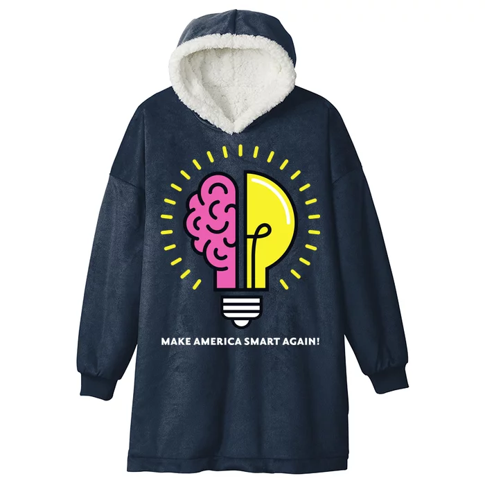 Make America Smart Again Science Brain Hooded Wearable Blanket