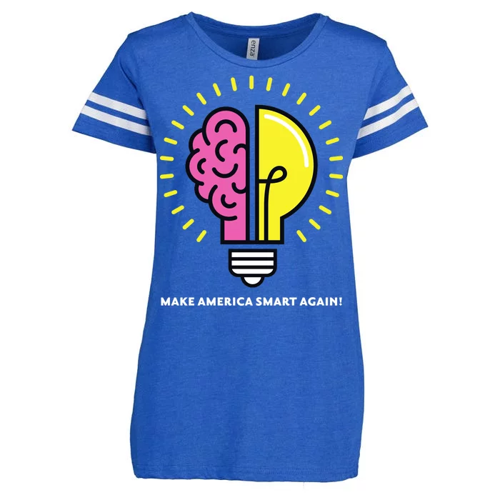 Make America Smart Again Science Brain Enza Ladies Jersey Football T-Shirt