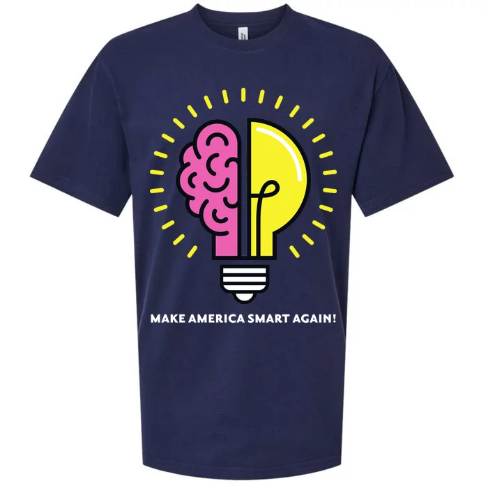 Make America Smart Again Science Brain Sueded Cloud Jersey T-Shirt