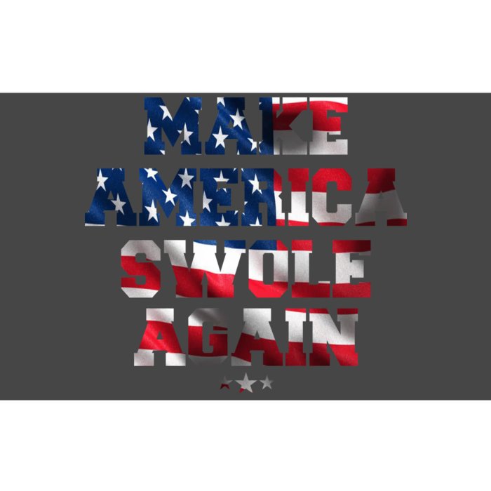 Make America Swole Again 4th of July USA Flag Bumper Sticker