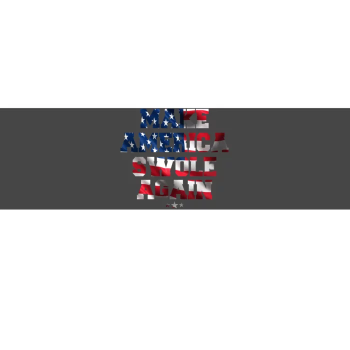 Make America Swole Again 4th of July USA Flag Bumper Sticker