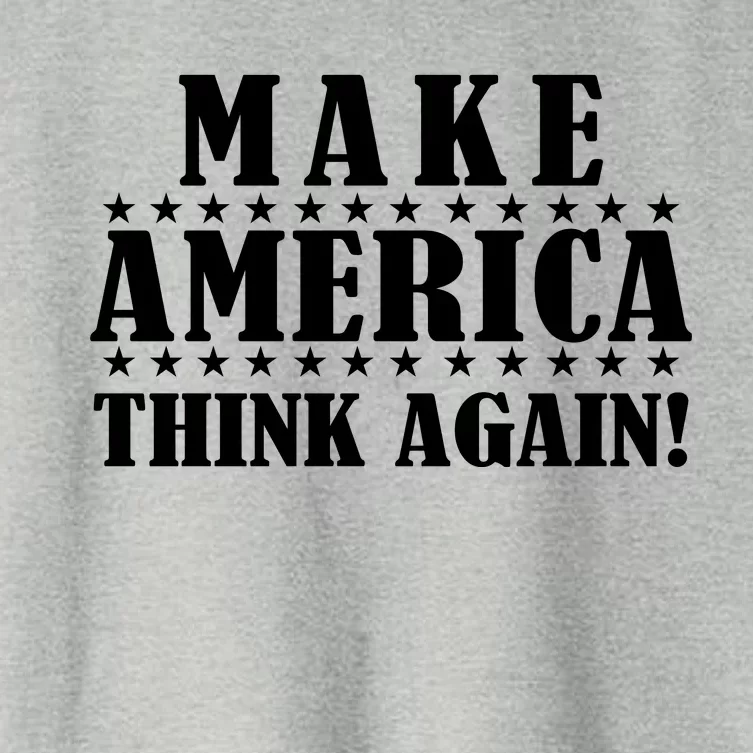 Make America Think Again! Anti Donald Trump Women's Crop Top Tee