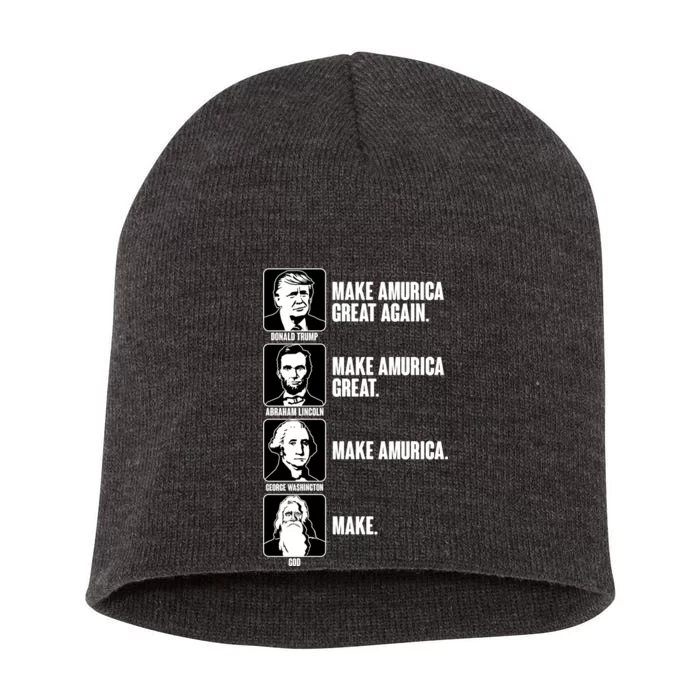 Make AMURICA Great Again Historic Presidents Short Acrylic Beanie