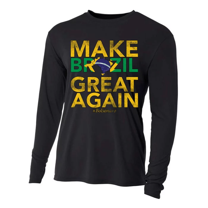 Make Brazil Great Again Jair Bolsonaro Cooling Performance Long Sleeve Crew