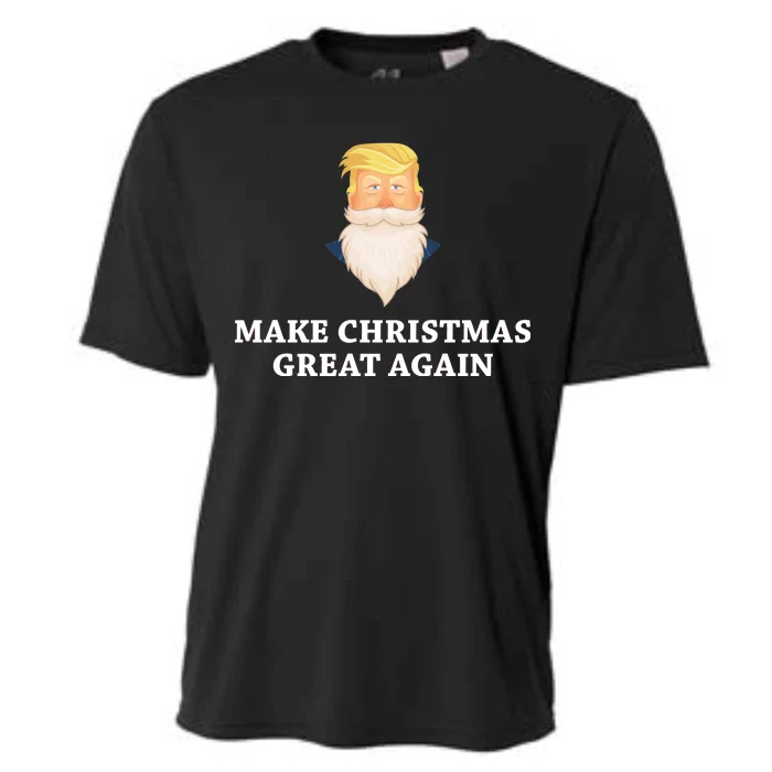 Make Christmas Great Again Santa Beard Trump Cooling Performance Crew T-Shirt