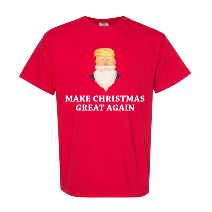 Make Christmas Great Again Santa Beard Trump Garment-Dyed Heavyweight T-Shirt