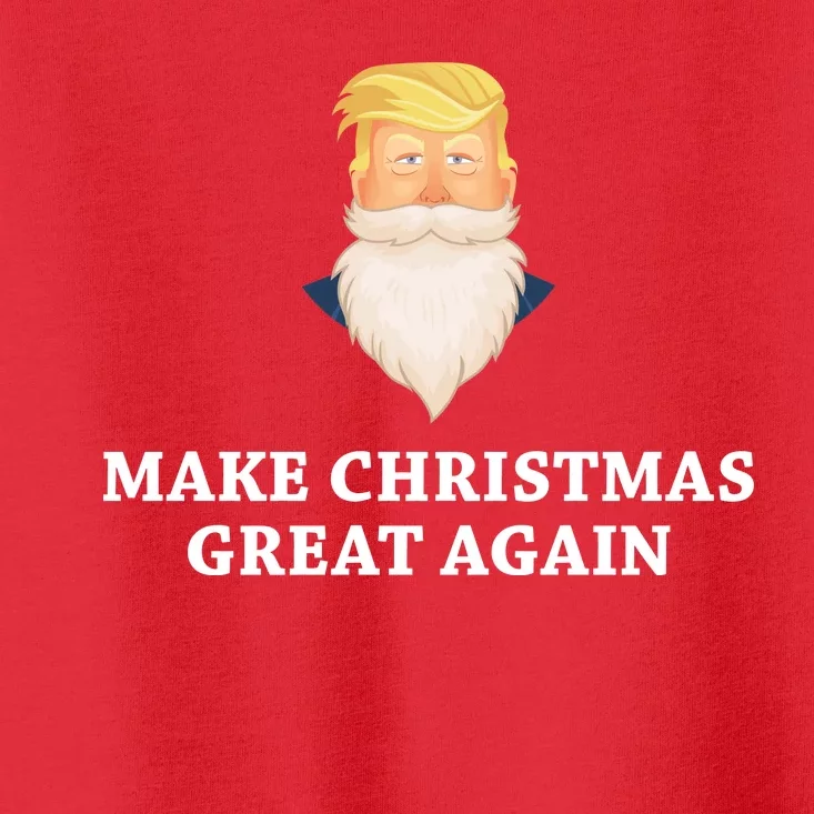 Make Christmas Great Again Santa Beard Trump Toddler T-Shirt