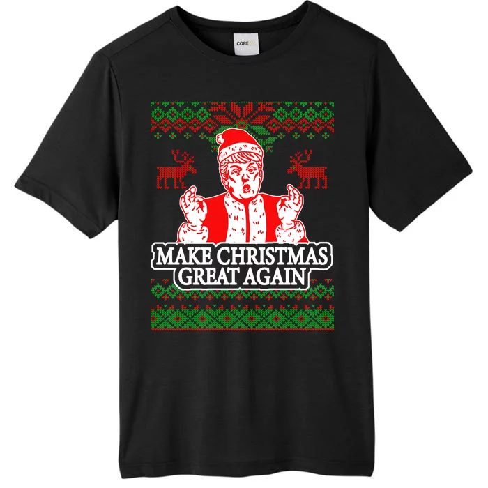 Make Christmas Great Again Santa Trump Ugly ChromaSoft Performance T-Shirt