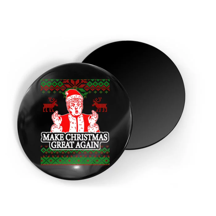 Make Christmas Great Again Santa Trump Ugly Magnet