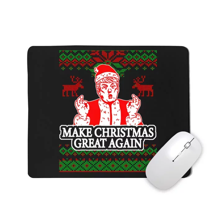 Make Christmas Great Again Santa Trump Ugly Mousepad