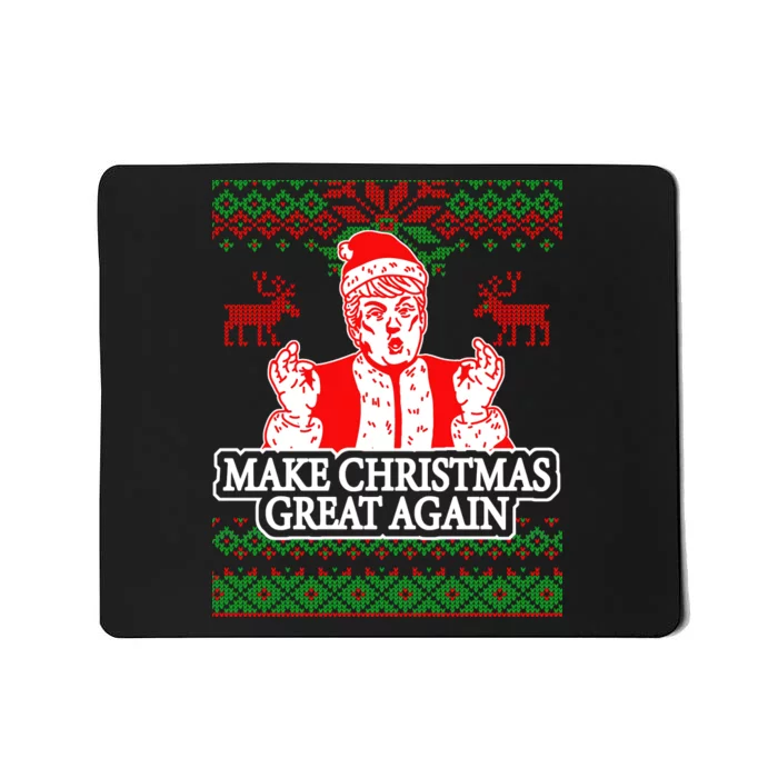 Make Christmas Great Again Santa Trump Ugly Mousepad