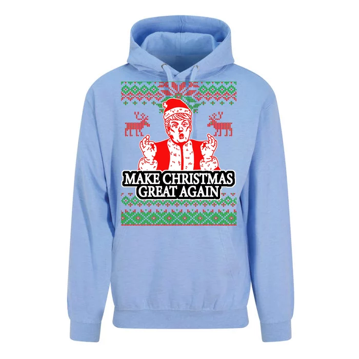 Make Christmas Great Again Santa Trump Ugly Unisex Surf Hoodie