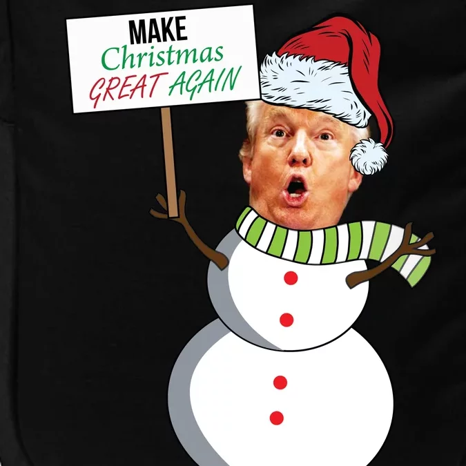 Make Christmas Great Again Trump Snowman Impact Tech Backpack