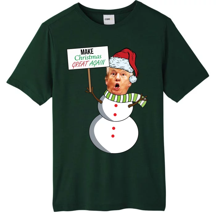 Make Christmas Great Again Trump Snowman ChromaSoft Performance T-Shirt