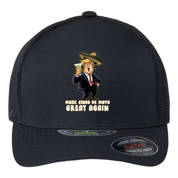 Make Cinco De Mayo Great Again Flexfit Unipanel Trucker Cap