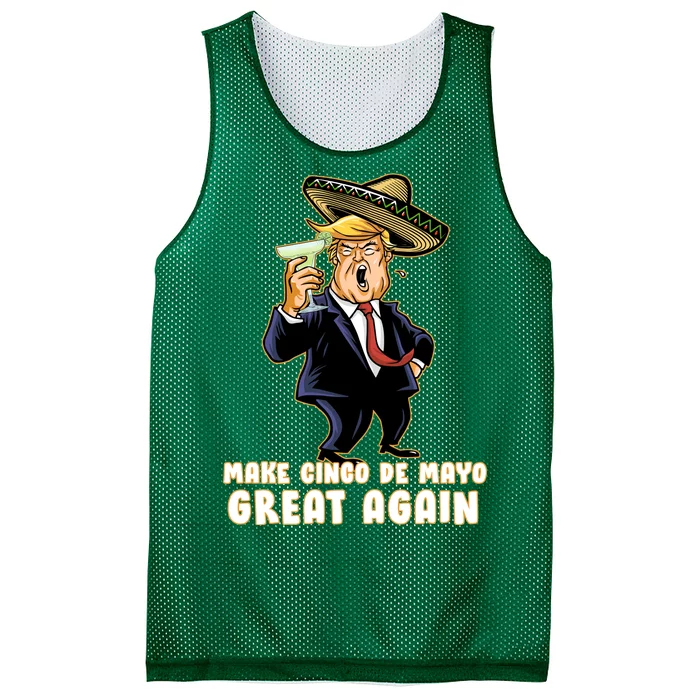 Make Cinco De Mayo Great Again Mesh Reversible Basketball Jersey Tank