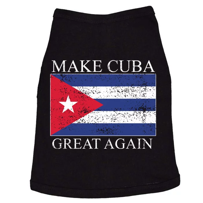 Make Cuba Great Again Cuban Flag Doggie Tank