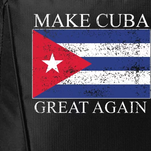 Make Cuba Great Again Cuban Flag City Backpack