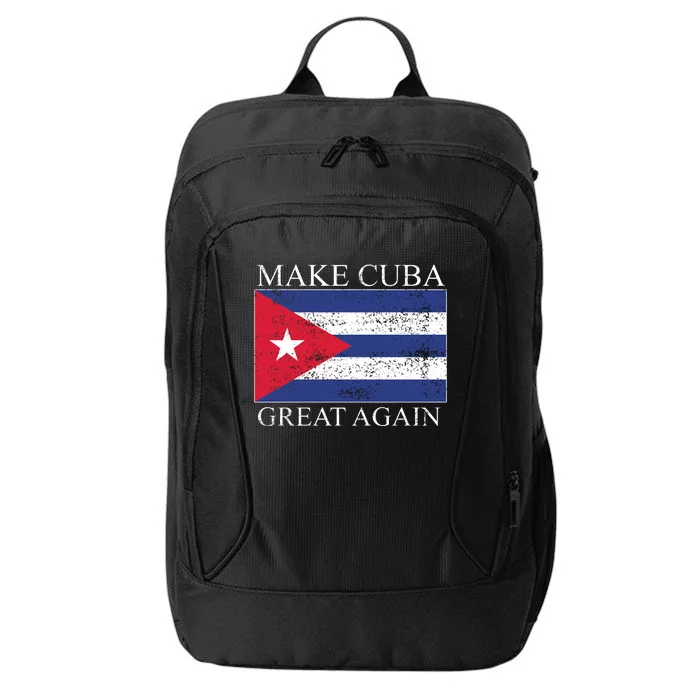 Make Cuba Great Again Cuban Flag City Backpack