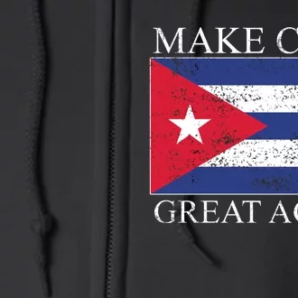 Make Cuba Great Again Cuban Flag Full Zip Hoodie