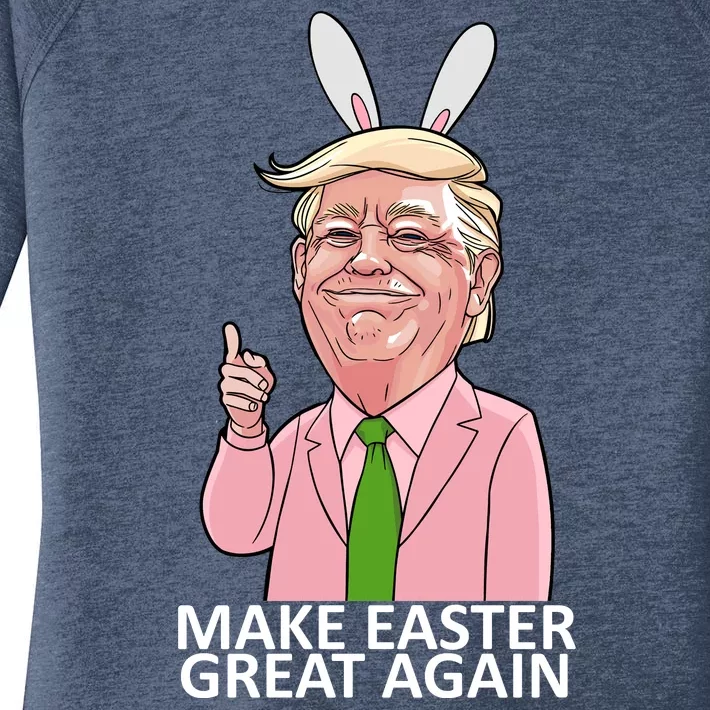 Make Easter Great Again Women's Perfect Tri Tunic Long Sleeve Shirt