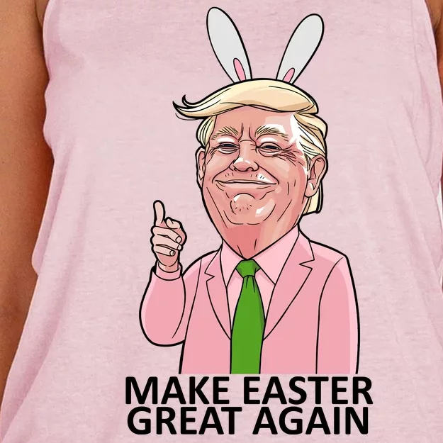 Make Easter Great Again Women's Knotted Racerback Tank