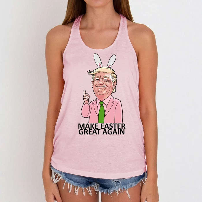 Make Easter Great Again Women's Knotted Racerback Tank