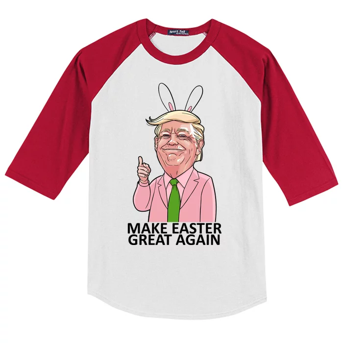 Make Easter Great Again Kids Colorblock Raglan Jersey