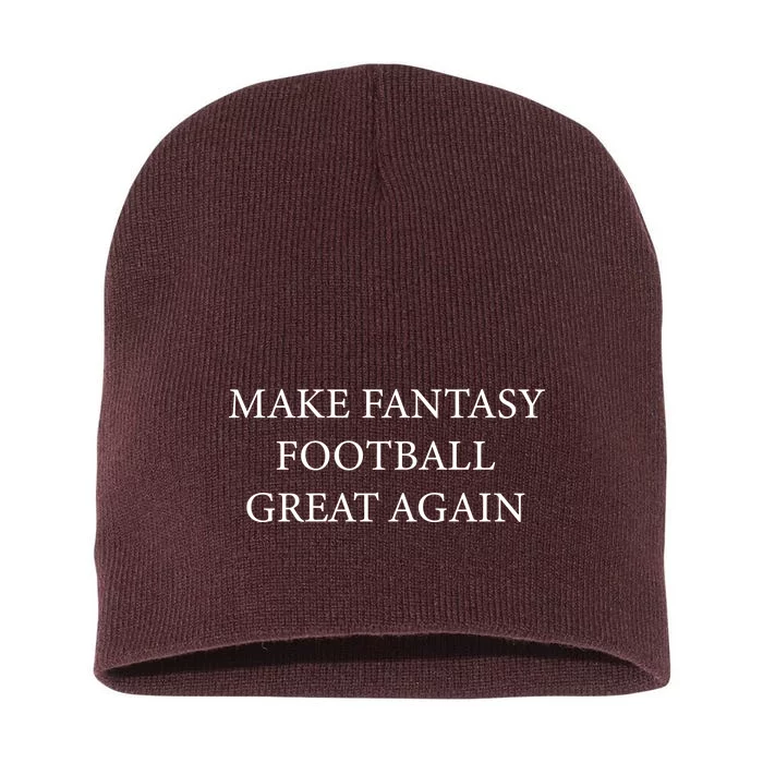 Make Fantasy Football Great Again Short Acrylic Beanie