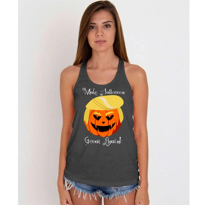 Make Halloween Great Again - Donald Trump Women's Knotted Racerback Tank