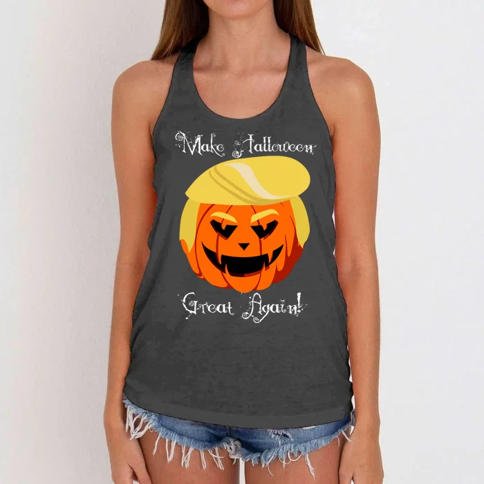 Make Halloween Great Again - Donald Trump Women's Knotted Racerback Tank