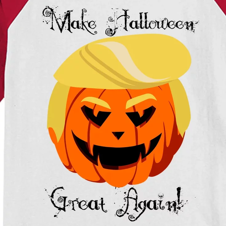 Make Halloween Great Again - Donald Trump Kids Colorblock Raglan Jersey