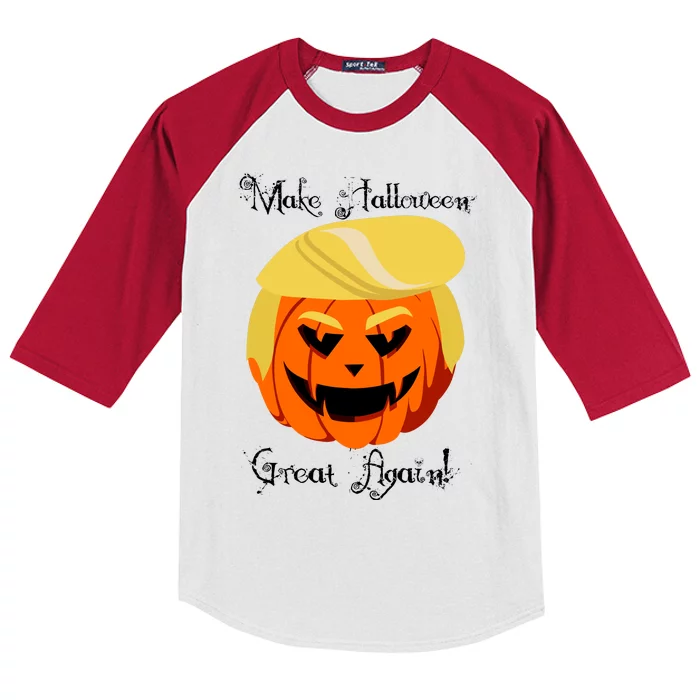 Make Halloween Great Again - Donald Trump Kids Colorblock Raglan Jersey