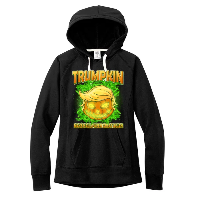 Make Halloween Great Again Trumpkin Women's Fleece Hoodie