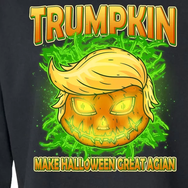 Make Halloween Great Again Trumpkin Cropped Pullover Crew