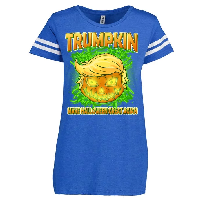 Make Halloween Great Again Trumpkin Enza Ladies Jersey Football T-Shirt