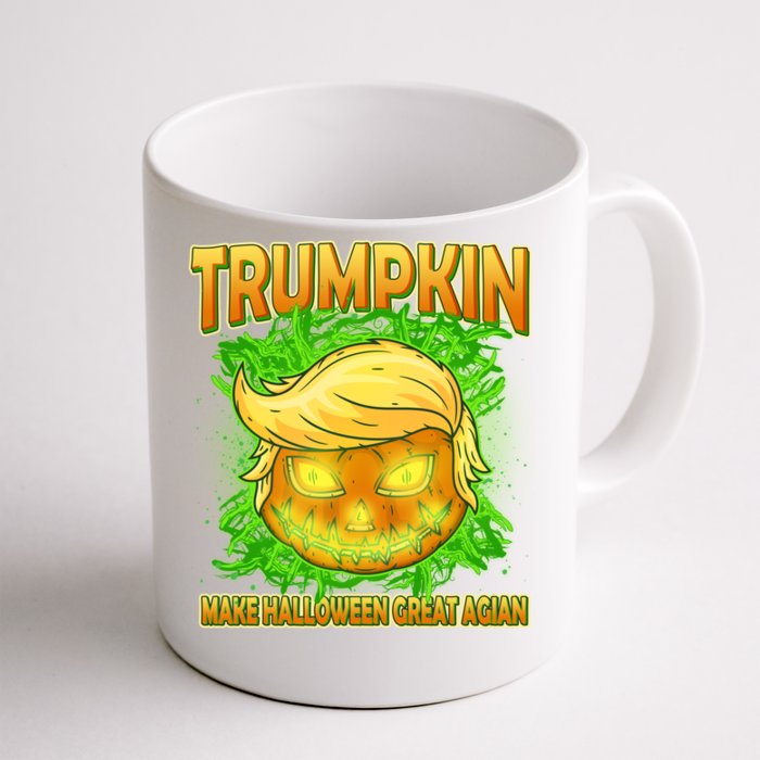 Make Halloween Great Again Trumpkin Front & Back Coffee Mug