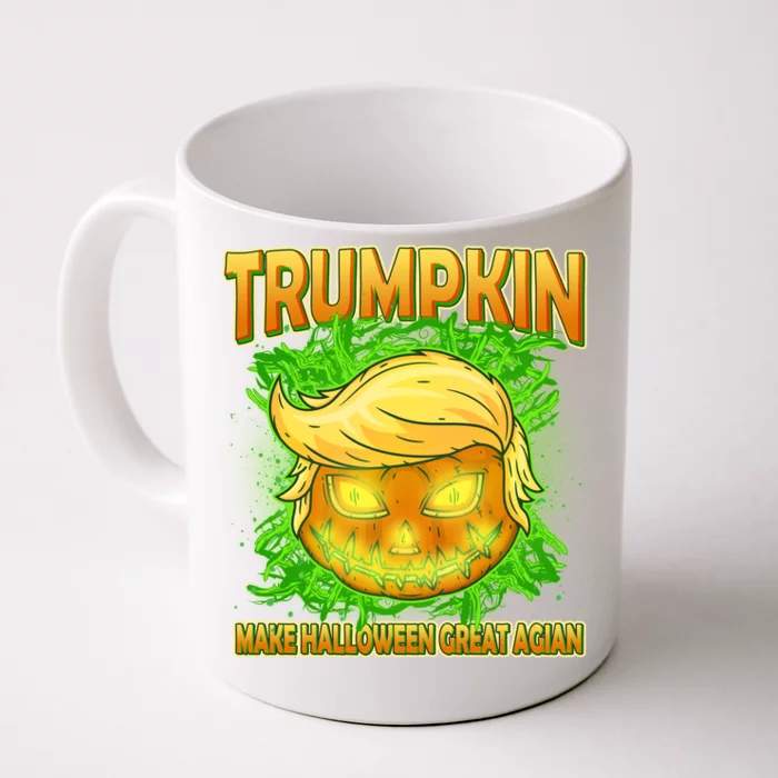 Make Halloween Great Again Trumpkin Front & Back Coffee Mug