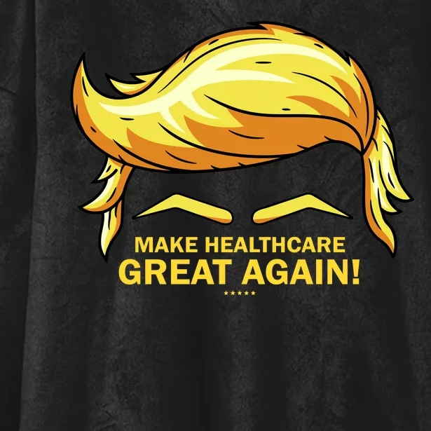 Make Health Care Great Again Trump Hooded Wearable Blanket