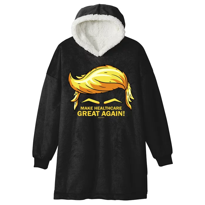 Make Health Care Great Again Trump Hooded Wearable Blanket