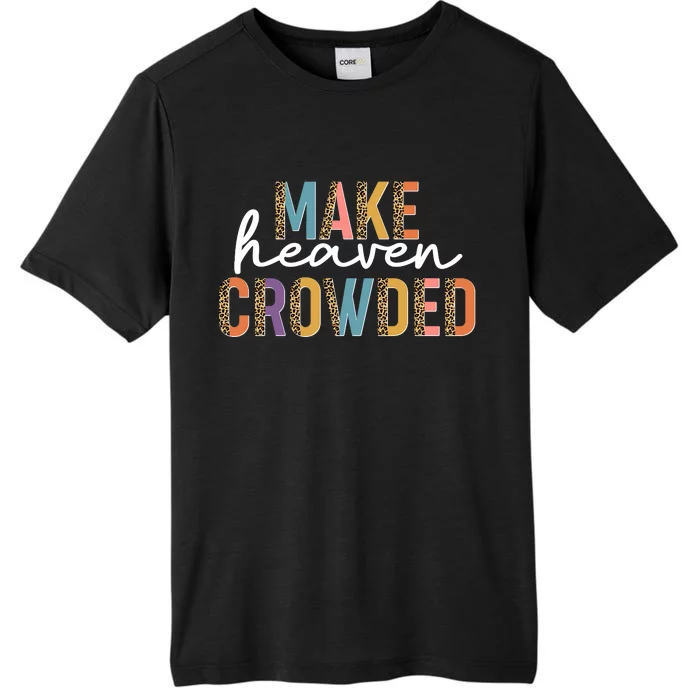 Make Heaven Crowded Leopard Print Pattern ChromaSoft Performance T-Shirt