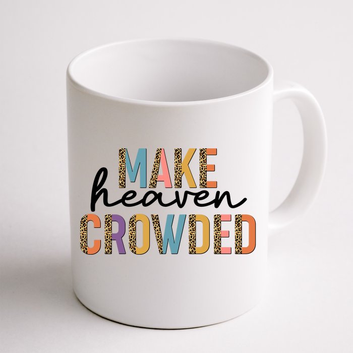 Make Heaven Crowded Leopard Print Pattern Front & Back Coffee Mug