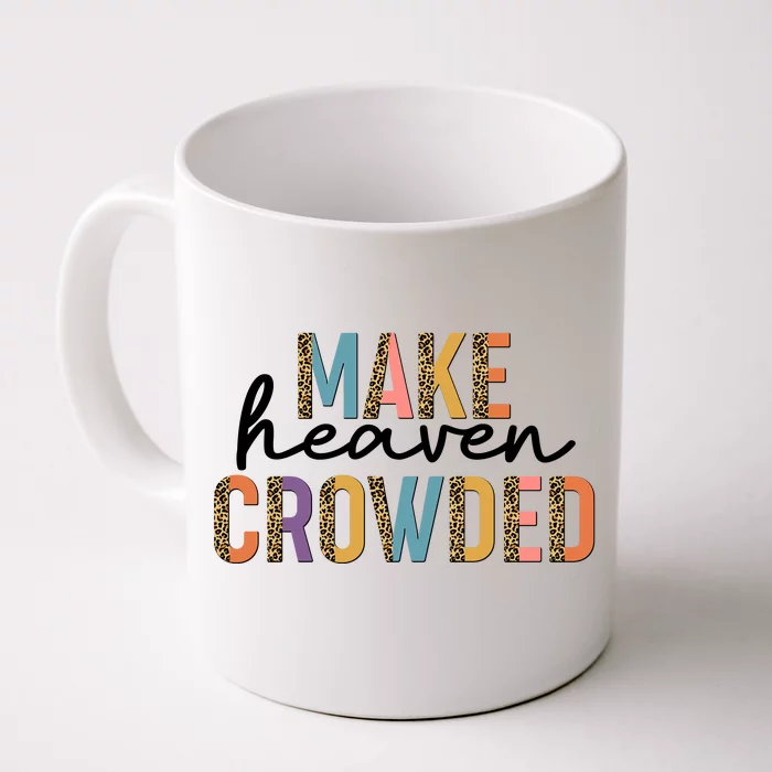 Make Heaven Crowded Leopard Print Pattern Front & Back Coffee Mug