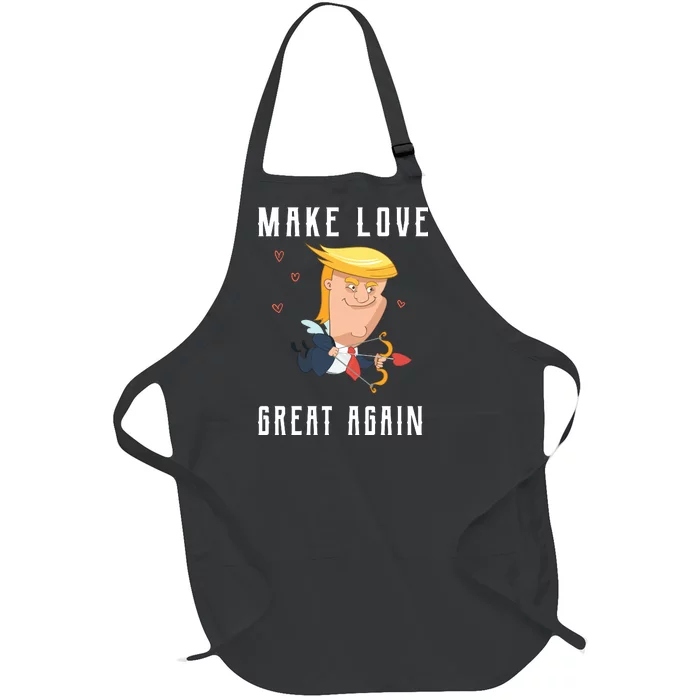 Make Love Great Again Full-Length Apron With Pocket