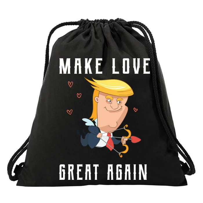 Make Love Great Again Drawstring Bag